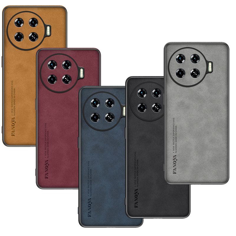 Luxury Business Retro Leather Phone Case For Tecno Spark 20 Pro Plus , Shockproof Fall prevention Protective Case