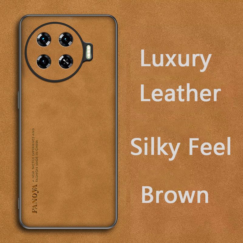 Luxury Business Retro Leather Phone Case For Tecno Spark 20 Pro Plus , Shockproof Fall prevention Protective Case