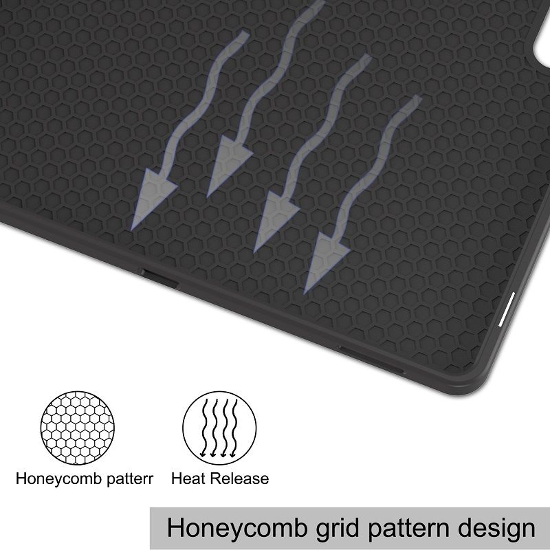 Tablet Case for Samsung Galaxy Tab S10 Ultra 14.6 with S Pen Drive,Soft TPU Tri-Fold Stand Protective Tablet Cover,Support S Pen Charging,Auto Wake/Sleep