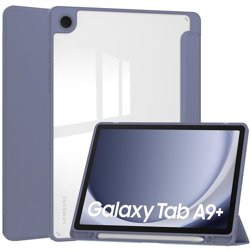 Tablet Case for Samsung Galaxy Tab A9 Plus Case with Pen Holder (Stand + Auto Sleep/Wake) Shockproof Clear Case for Samsung Galaxy Tab A9 Plus