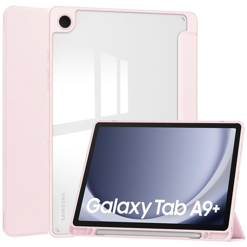 Tablet Case for Samsung Galaxy Tab A9 Plus Case with Pen Holder (Stand + Auto Sleep/Wake) Shockproof Clear Case for Samsung Galaxy Tab A9 Plus