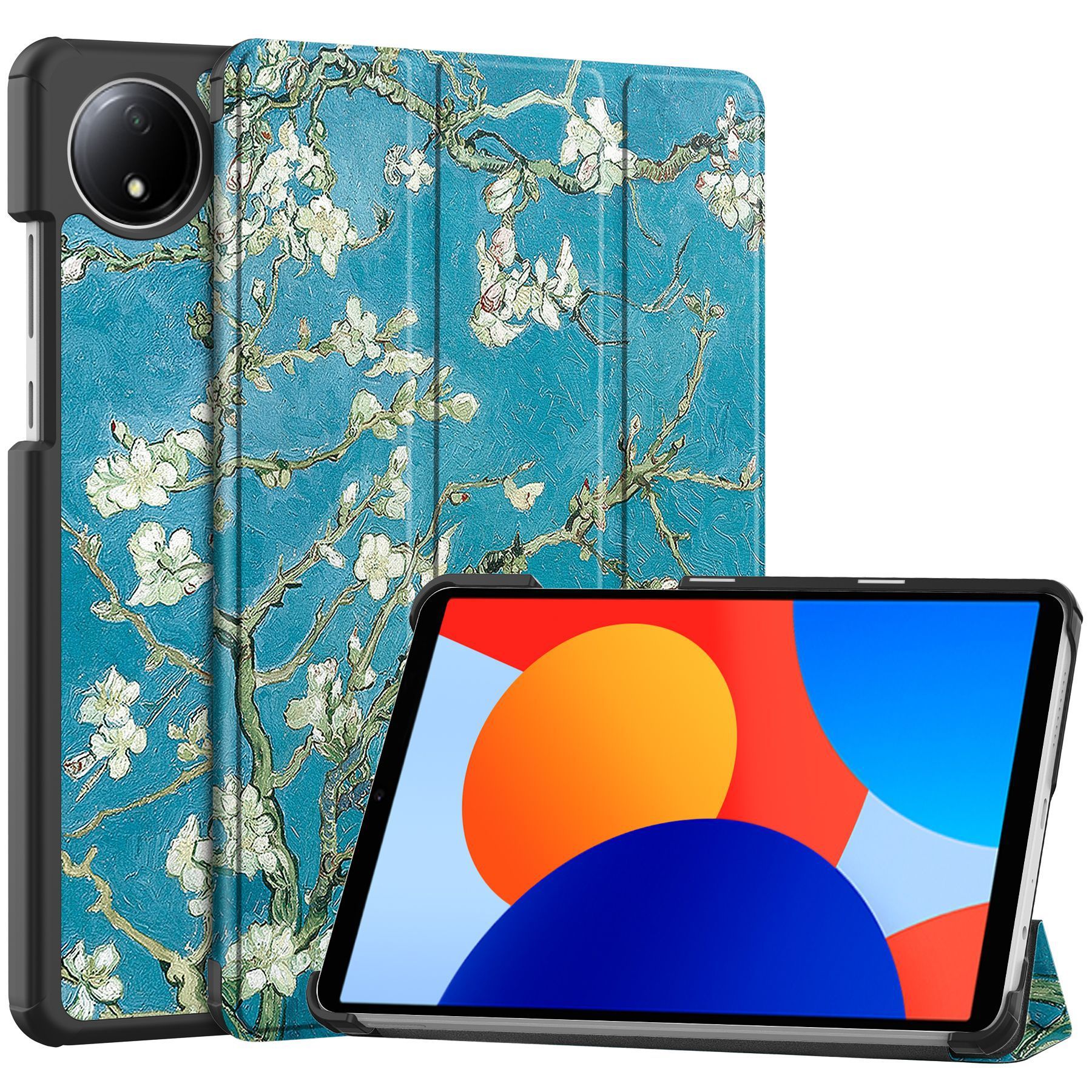Tablet Case for Xiaomi Redmi Pad SE 8.7'' Soft TPU Tri-Fold Stand Protective Tablet Cover,Support S Pen Charging,Auto Wake/Sleep