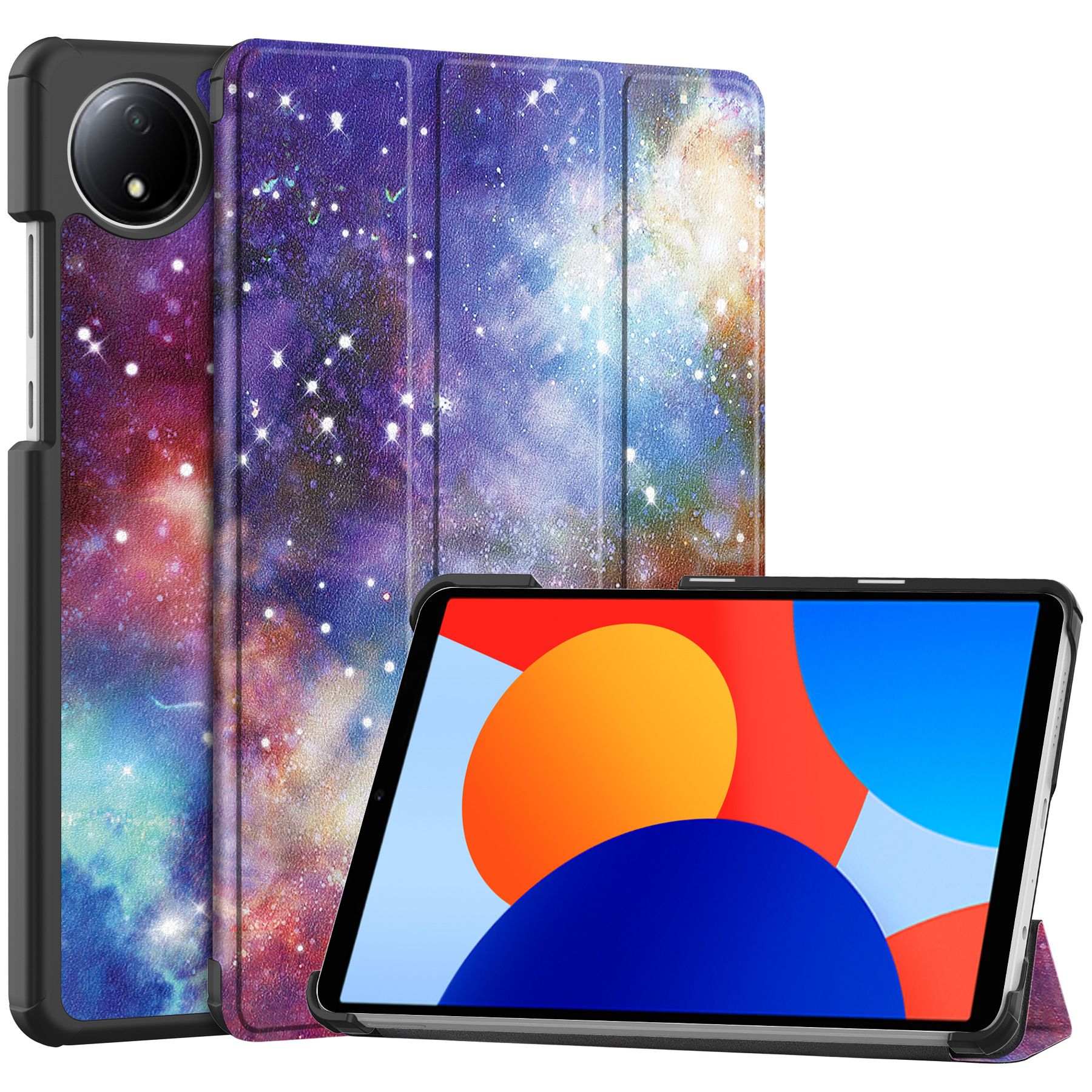 Tablet Case for Xiaomi Redmi Pad SE 8.7'' Soft TPU Tri-Fold Stand Protective Tablet Cover,Support S Pen Charging,Auto Wake/Sleep