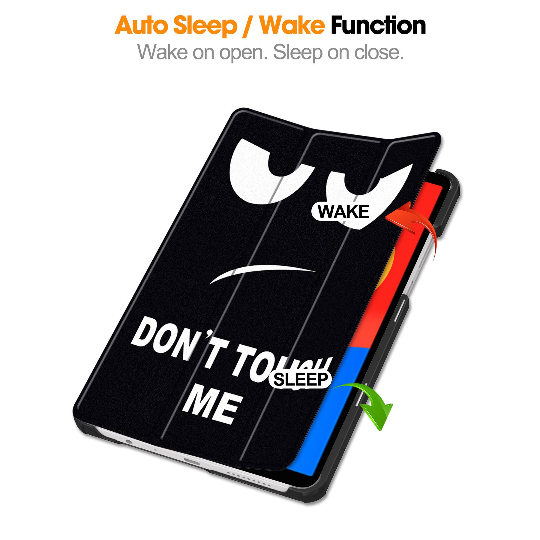 Tablet Case for Xiaomi Redmi Pad SE 8.7'' Soft TPU Tri-Fold Stand Protective Tablet Cover,Support S Pen Charging,Auto Wake/Sleep