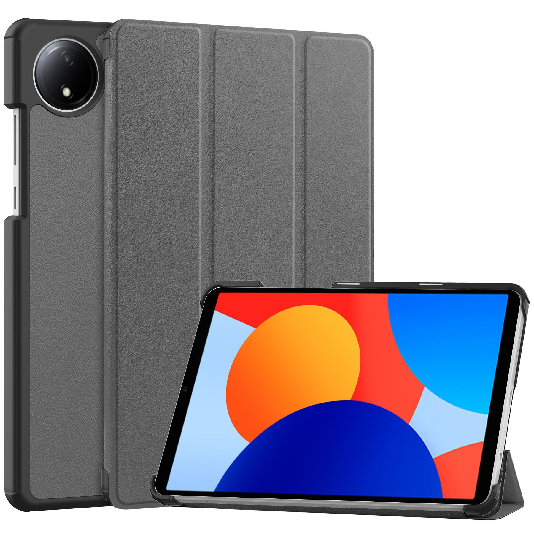 Tablet Case for Redmi Pad SE 8.7'' Soft TPU Tri-Fold Stand Protective Tablet Cover