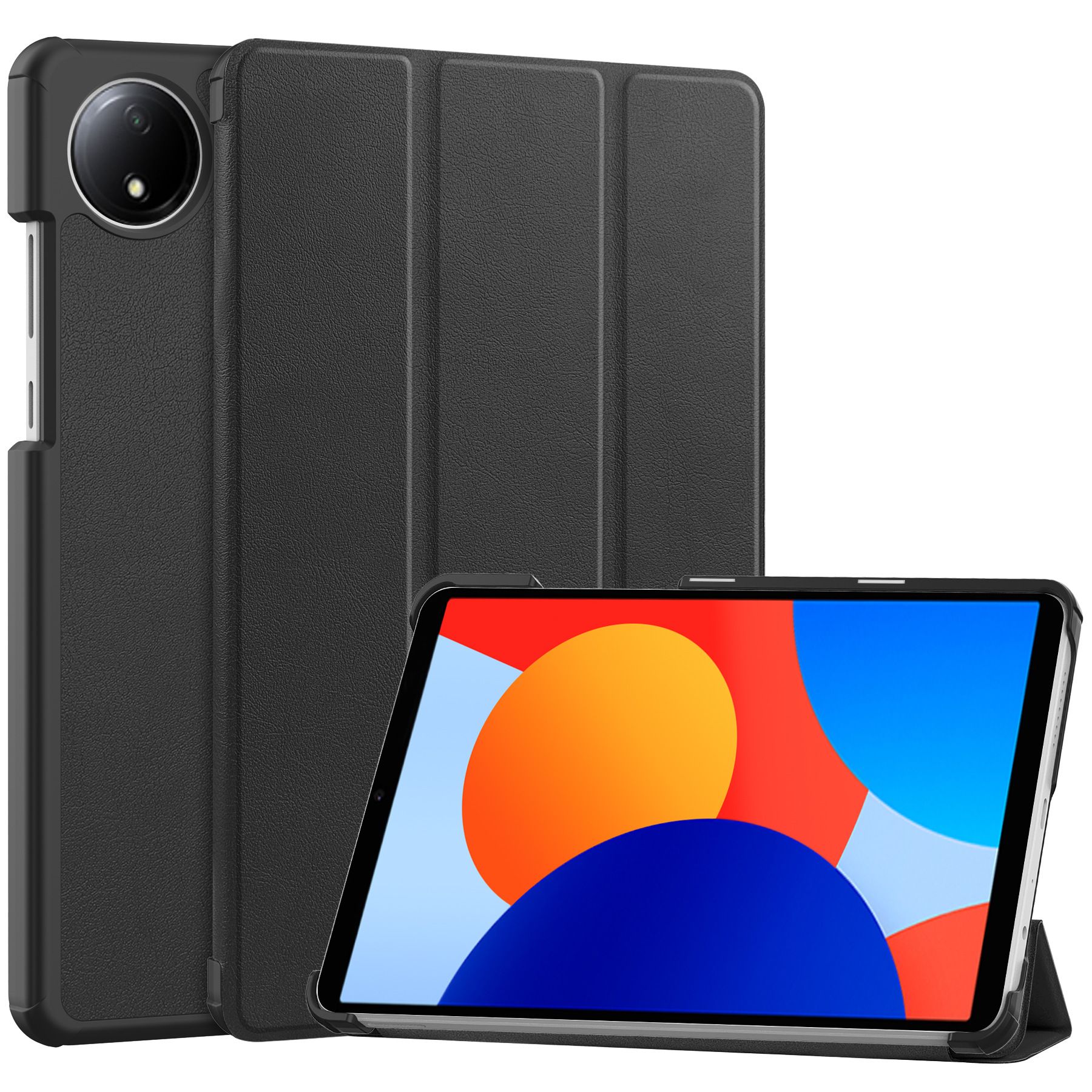 Tablet Case for Redmi Pad SE 8.7'' Soft TPU Tri-Fold Stand Protective Tablet Cover