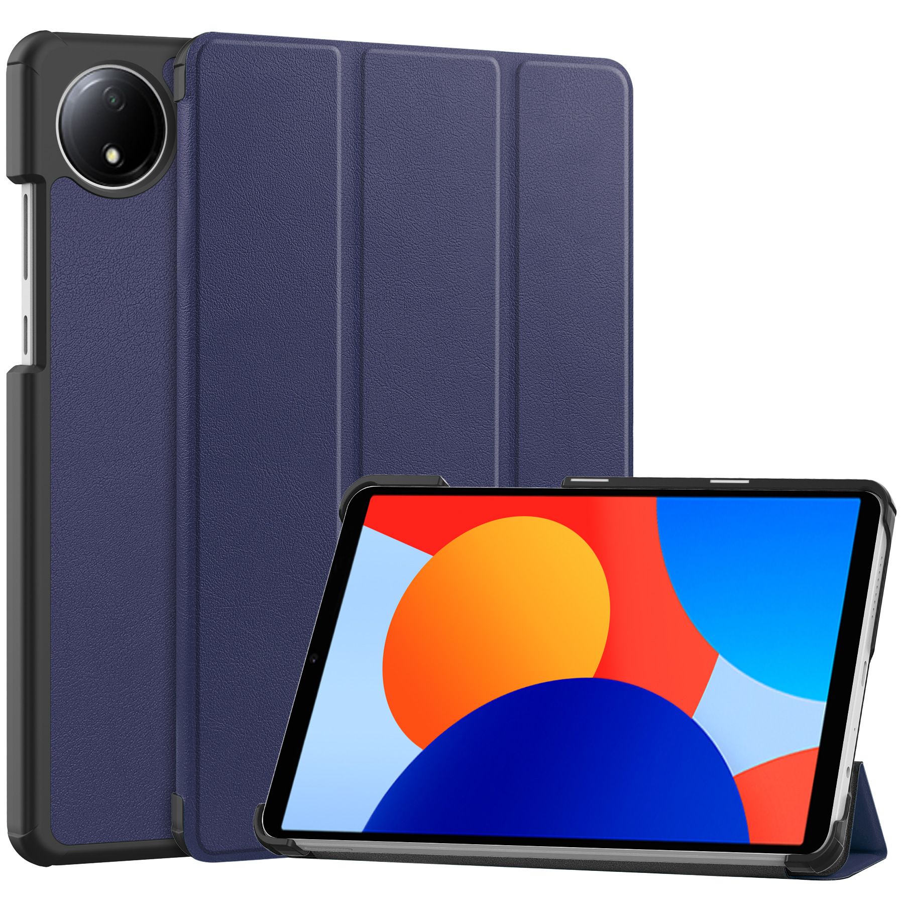 Tablet Case for Redmi Pad SE 8.7'' Soft TPU Tri-Fold Stand Protective Tablet Cover