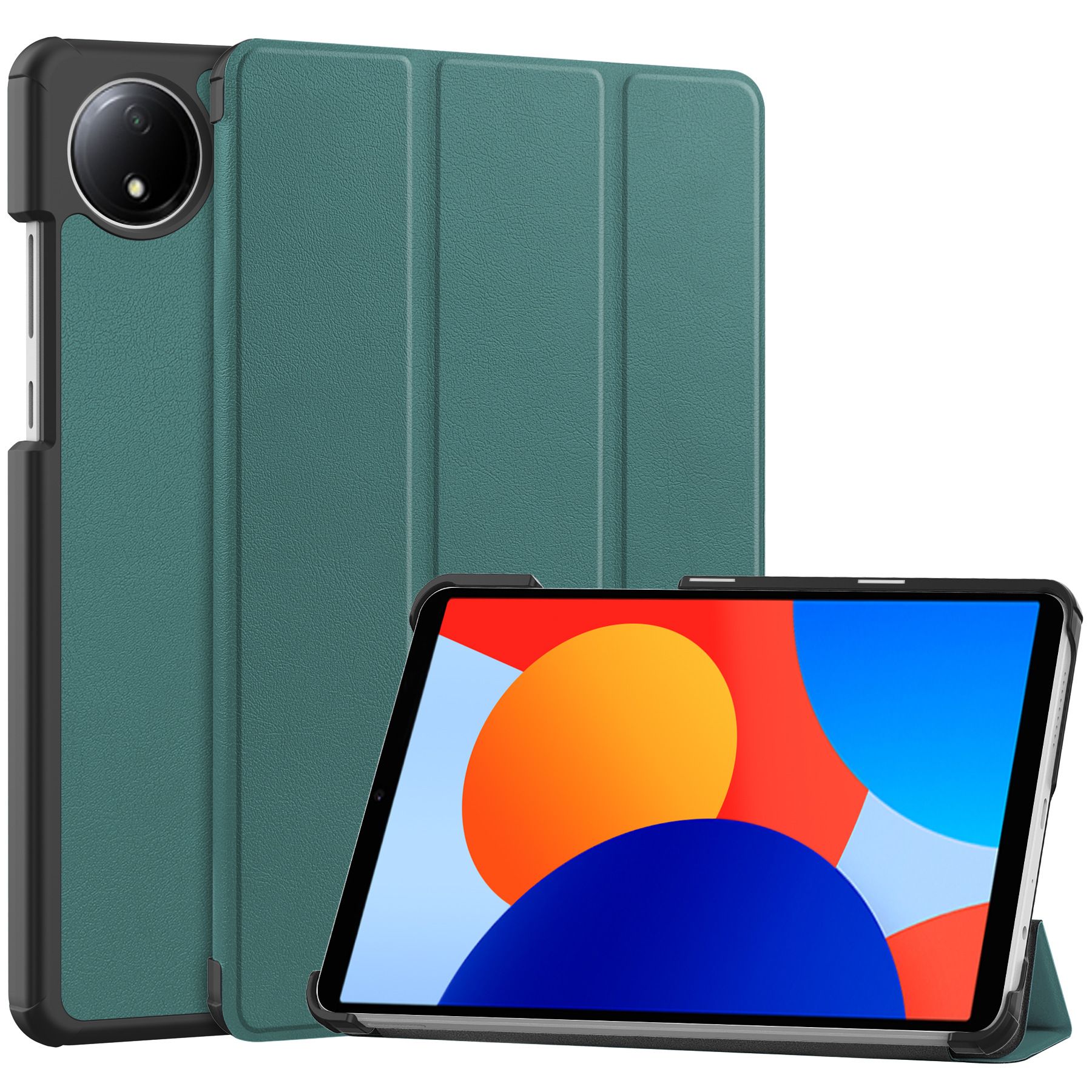 Tablet Case for Redmi Pad SE 8.7'' Soft TPU Tri-Fold Stand Protective Tablet Cover