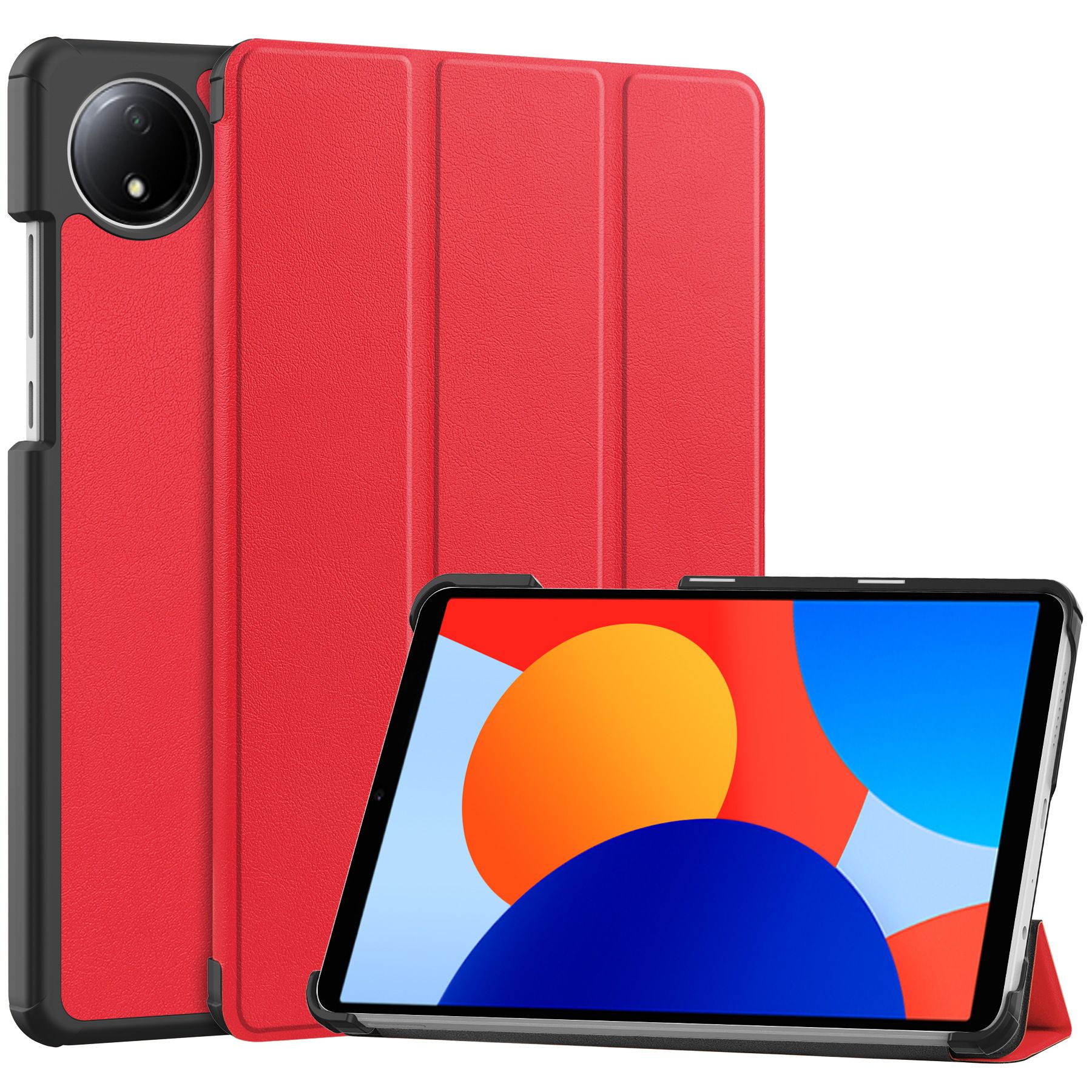 Tablet Case for Redmi Pad SE 8.7'' Soft TPU Tri-Fold Stand Protective Tablet Cover