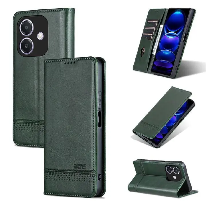 Leather Phone Case Flip Cover for OPPO A3 /A3X /A40 Shockproof Protection Stand Holder Magnetic PU Leather Case
