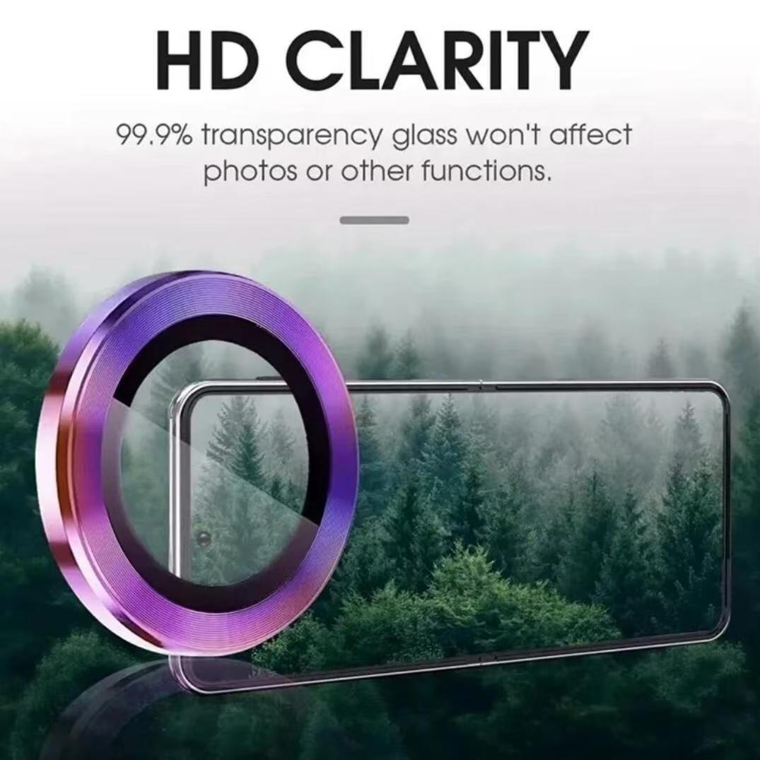 [1 - Pieces] for Samsung Galaxy A06 Camera Lens Protector, 9H Tempered Glass Camera Cover Protector Metal Individual Ring