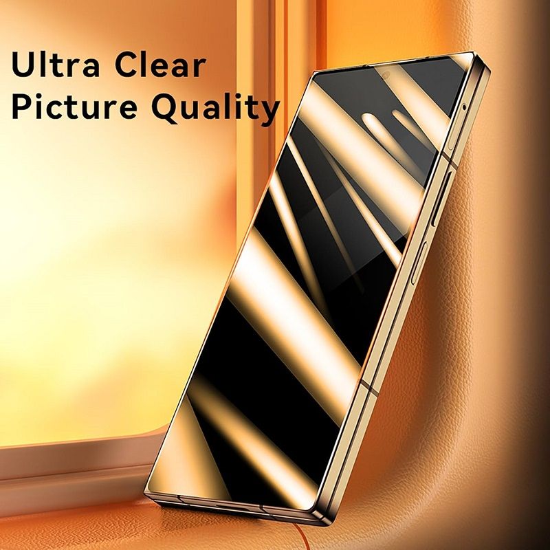 [2 Pcs] for Samsung Galaxy Z Fold 6 5G Privacy Screen Protector,Anti Spy 9H Hardness Friendly Tempered Glass Screen Protector