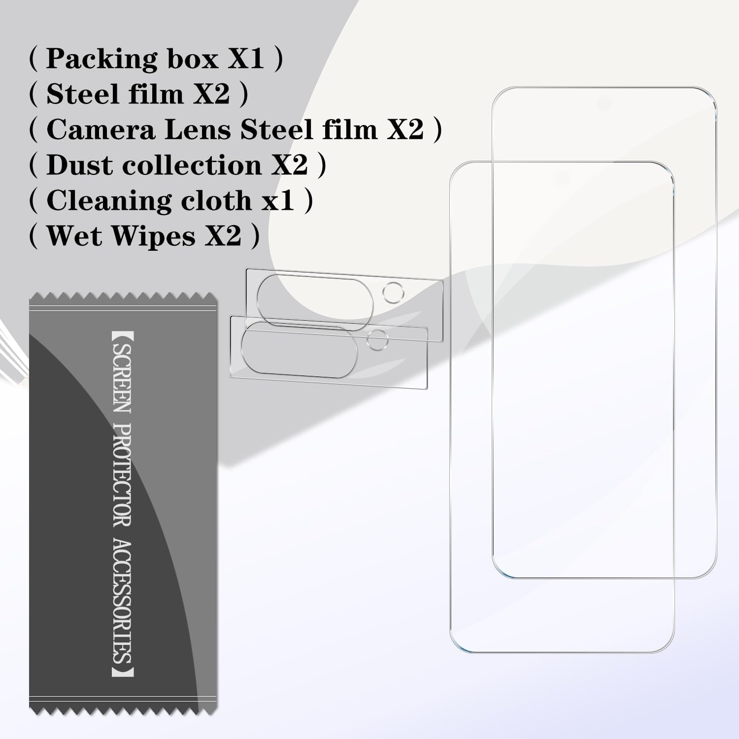 for Google Pixel 8 Pro Tempered Glass Screen Protector + Camera Lens Protector [ 2 + 2 Pcs ] [Fingerprint Unlocked] [Anti-scratch] [Case Friendly] Clear HD Protective Film