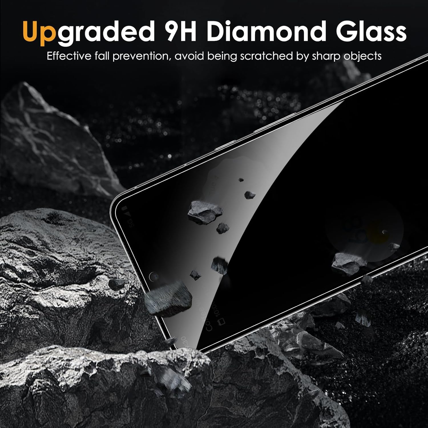 [2+2 Pack] for Google Google Pixel 8 Pro Privacy Screen Protector and Camera Lens Protector,9H Tempered Glass,Anti Spy,HD Scratch and Shatter Resistant