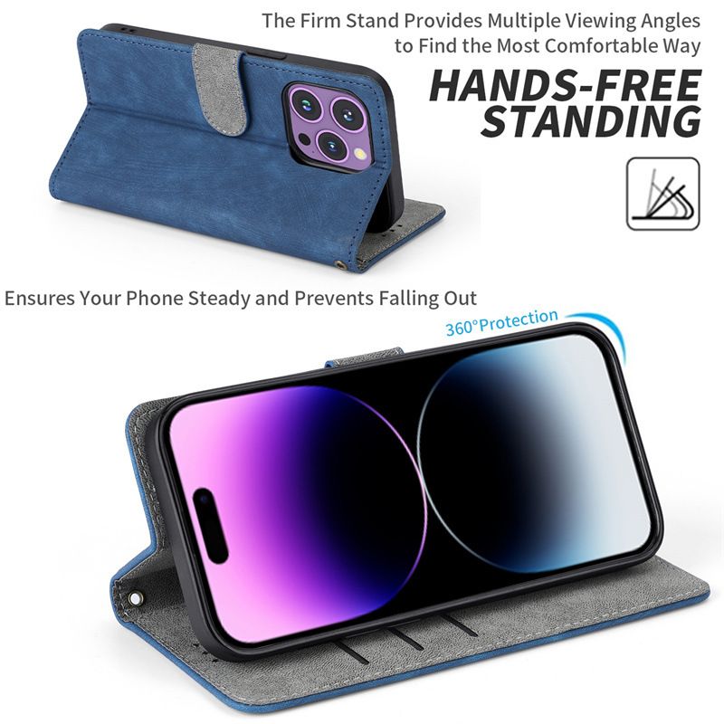 Flip Cover for Infinix Hot 50 Pro 4G / Infinix Hot 50 Pro+ 4G/Hot 50 Pro Plus 4G PU Leather Phone Case Full-Body Protection [RFID Blocking] Walllet Cover