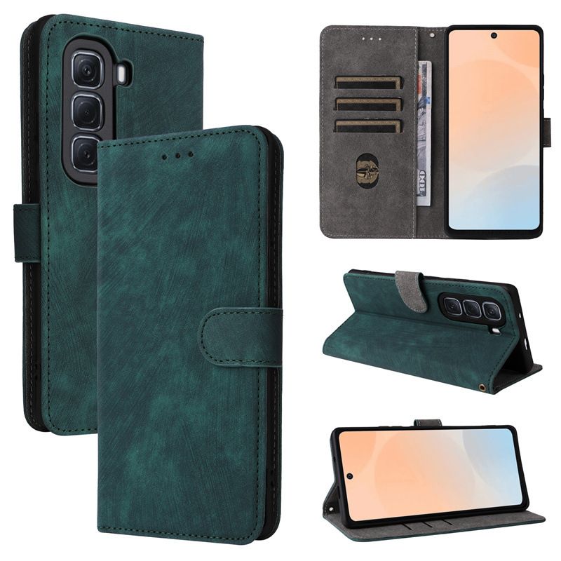 Flip Cover for Infinix Hot 50 Pro 4G / Infinix Hot 50 Pro+ 4G/Hot 50 Pro Plus 4G PU Leather Phone Case Full-Body Protection [RFID Blocking] Walllet Cover