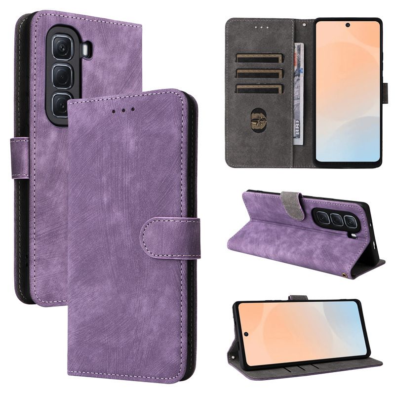 Flip Cover for Infinix Hot 50 Pro 4G / Infinix Hot 50 Pro+ 4G/Hot 50 Pro Plus 4G PU Leather Phone Case Full-Body Protection [RFID Blocking] Walllet Cover