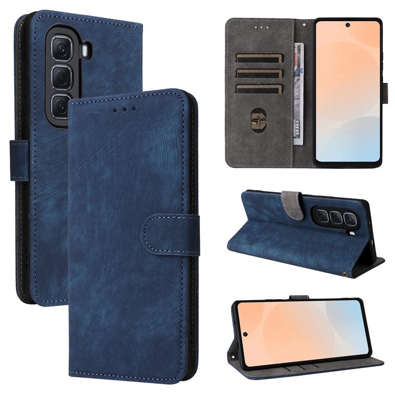 Flip Cover for Infinix Hot 50 Pro 4G / Infinix Hot 50 Pro+ 4G/Hot 50 Pro Plus 4G PU Leather Phone Case Full-Body Protection [RFID Blocking] Walllet Cover