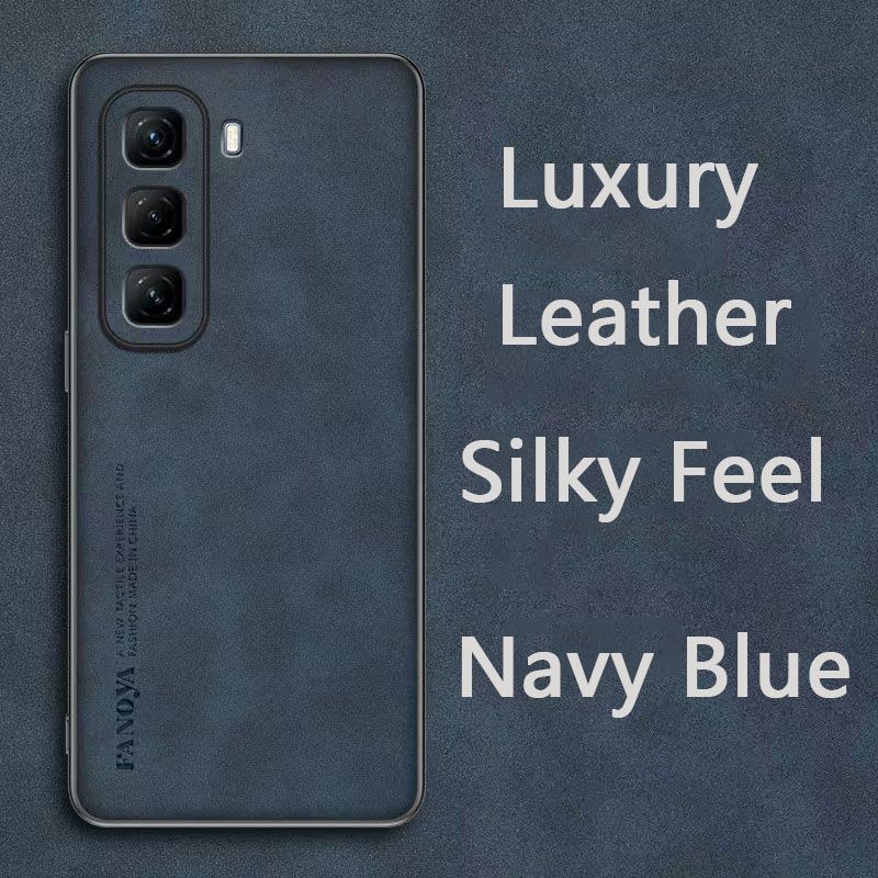 Luxury Business Retro Leather Phone Case For Infinix Hot 50 Pro Plus 4G/ X6880, Shockproof Fall prevention Protective Case