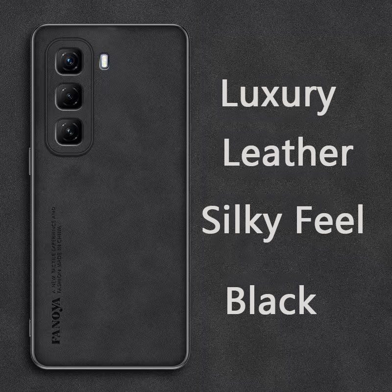 Luxury Business Retro Leather Phone Case For Infinix Hot 50 Pro Plus 4G/ X6880, Shockproof Fall prevention Protective Case