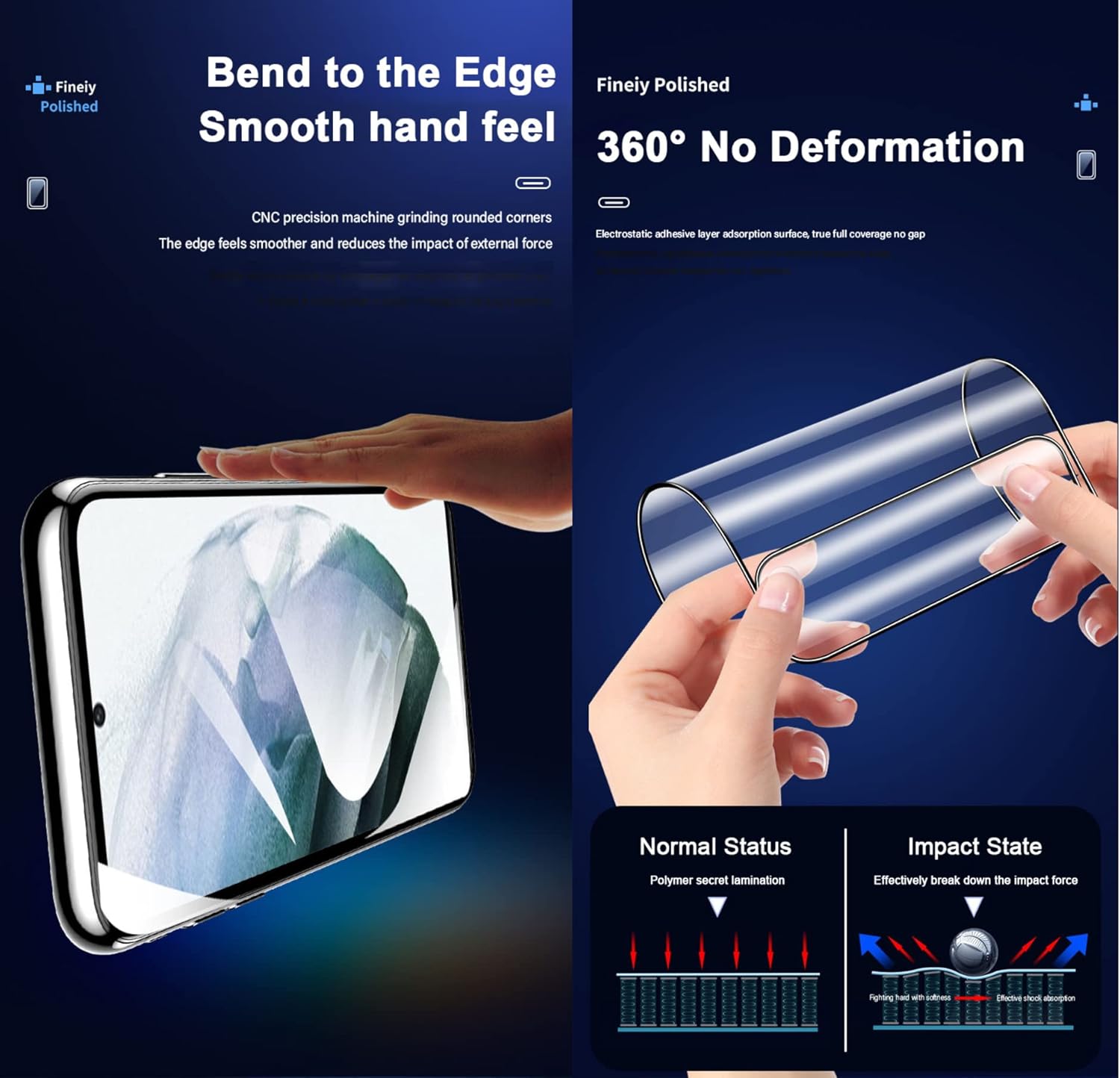 [2 Pack] - Soft Clear Ceramic Film for OPPO Reno11 / Reno 11 Pro 5G Liquid Nano-coated Soft Screen Protector HD Clear Touch Sensitive Fingerprint Unlocked