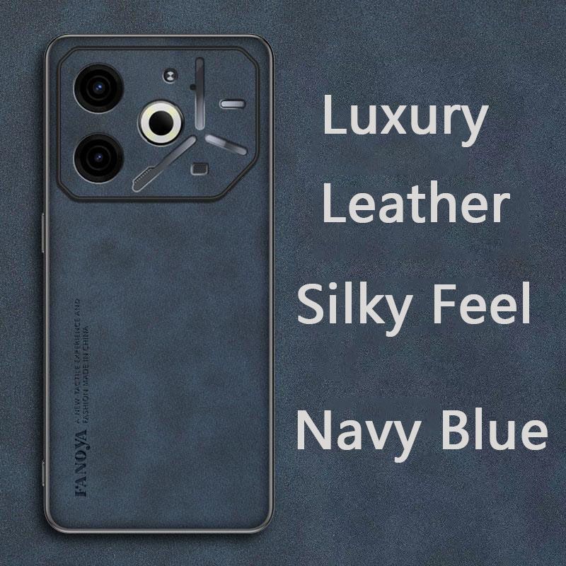 Luxury Business Retro Leather Phone Case For Tecno Pova 6 Neo, Shockproof Fall prevention Protective Case
