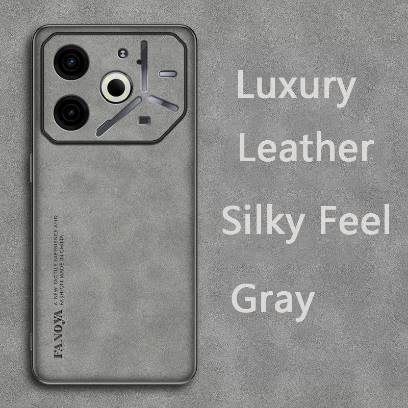 Luxury Business Retro Leather Phone Case For Tecno Pova 6 Neo, Shockproof Fall prevention Protective Case