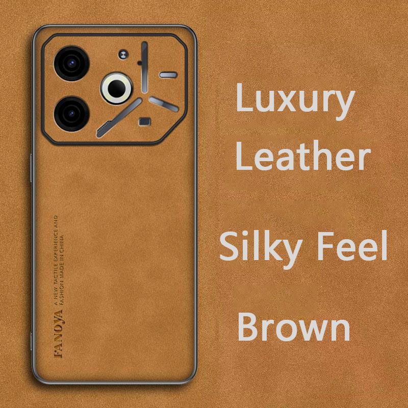 Luxury Business Retro Leather Phone Case For Tecno Pova 6 Neo, Shockproof Fall prevention Protective Case
