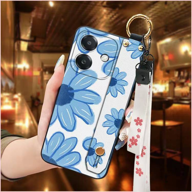 Phone Case for OPPO A3/A3X/A40 Cute Fashion Silicona Shockproof Cover with Pop Socket Stand