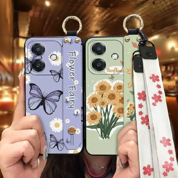 Phone Case for OPPO A3/A3X/A40 Cute Fashion Silicona Shockproof Cover with Pop Socket Stand