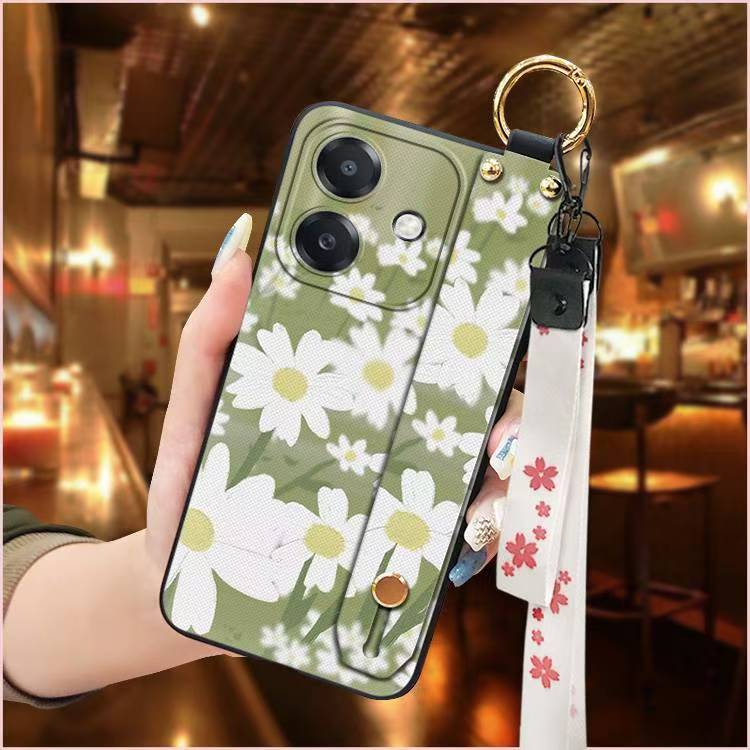 Phone Case for OPPO A3/A3X/A40 Cute Fashion Silicona Shockproof Cover with Pop Socket Stand