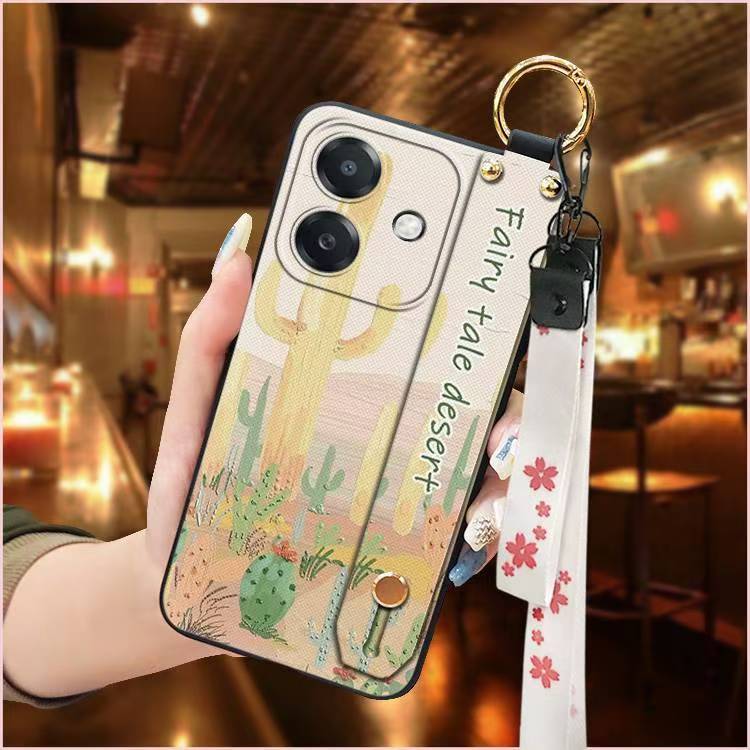 Phone Case for OPPO A3/A3X/A40 Cute Fashion Silicona Shockproof Cover with Pop Socket Stand