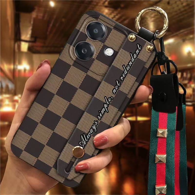 Phone Case for OPPO A3/A3X/A40 Cute Fashion Silicona Shockproof Cover with Pop Socket Stand