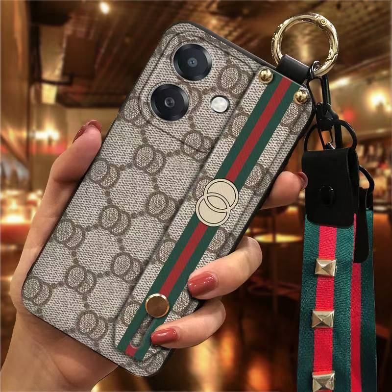 Phone Case for OPPO A3/A3X/A40 Cute Fashion Silicona Shockproof Cover with Pop Socket Stand