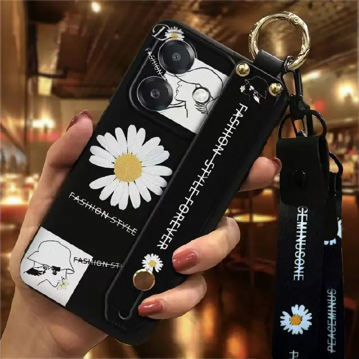 Phone Case for OPPO A3/A3X/A40 Cute Fashion Silicona Shockproof Cover with Pop Socket Stand