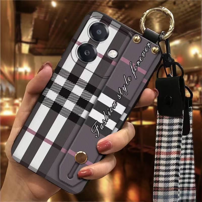 Phone Case for OPPO A3/A3X/A40 Cute Fashion Silicona Shockproof Cover with Pop Socket Stand