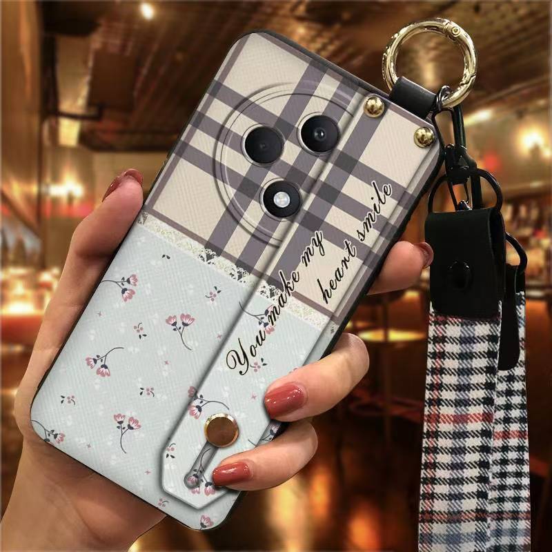 Phone Case for OPPO Reno 12F Cute Fashion Silicona Shockproof Cover with Pop Socket Stand