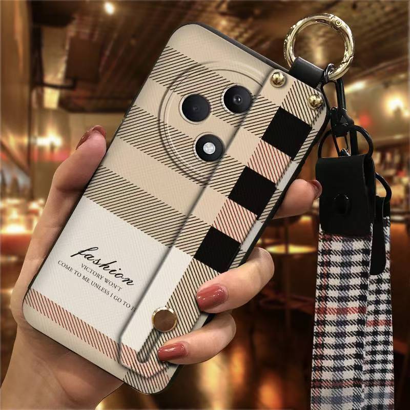 Phone Case for OPPO Reno 12F Cute Fashion Silicona Shockproof Cover with Pop Socket Stand