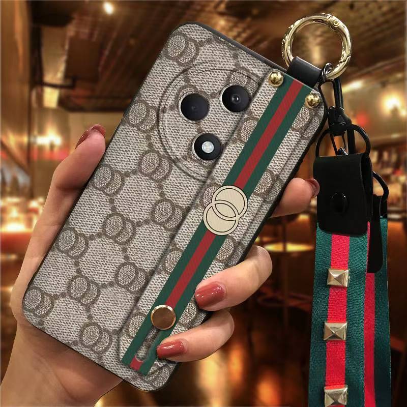 Phone Case for OPPO Reno 12F Cute Fashion Silicona Shockproof Cover with Pop Socket Stand