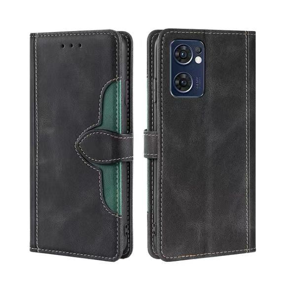 Wallet PU Leather Flip Cover For OPPO Reno 7 5G Vintage Leather Durable Protective Cover