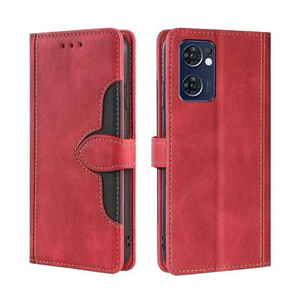 Wallet PU Leather Flip Cover For OPPO Reno 7 5G Vintage Leather Durable Protective Cover