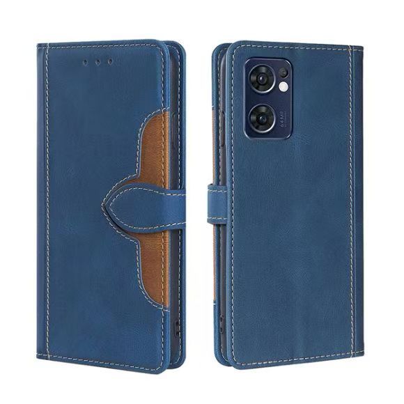 Wallet PU Leather Flip Cover For OPPO Reno 7 5G Vintage Leather Durable Protective Cover