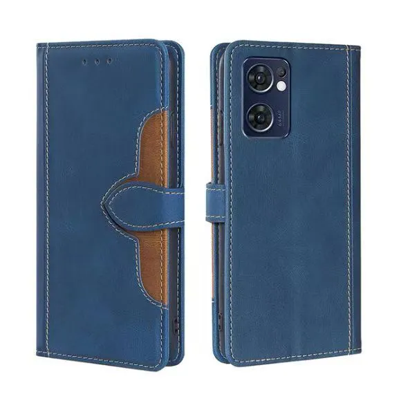 Wallet PU Leather Flip Cover For OPPO Reno 7 5G Vintage Leather Durable Protective Cover