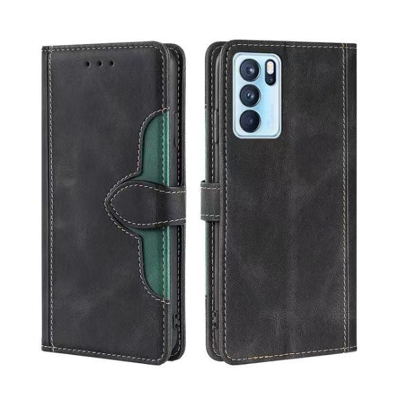 Wallet PU Leather Flip Cover For OPPO Reno 6 Pro 5G Vintage Leather Durable Protective Cover
