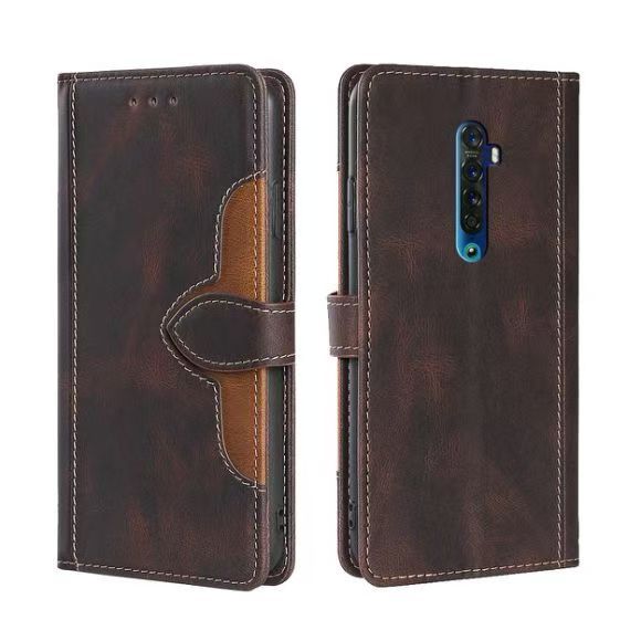 Wallet PU Leather Flip Cover For OPPO Reno 2F/Reno 2Z Vintage Leather Durable Protective Cover