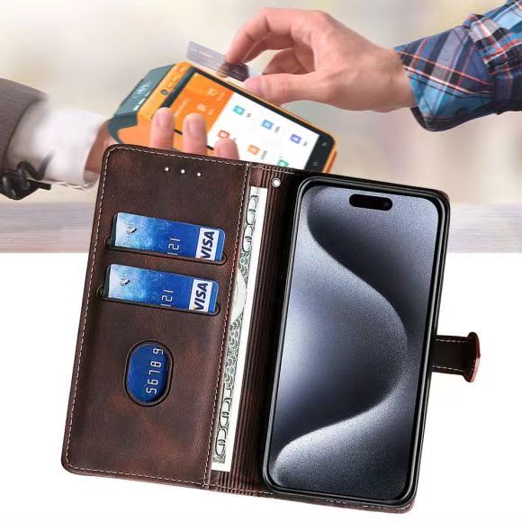 Wallet PU Leather Flip Cover For OPPO Reno 2F/Reno 2Z Vintage Leather Durable Protective Cover