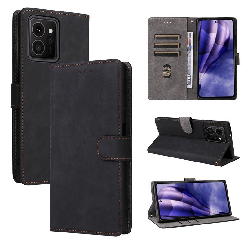 Flip Cover for HMD Skyline PU Leather Phone Case Full-Body Protection Shockproof [RFID Blocking] Wallet Cover