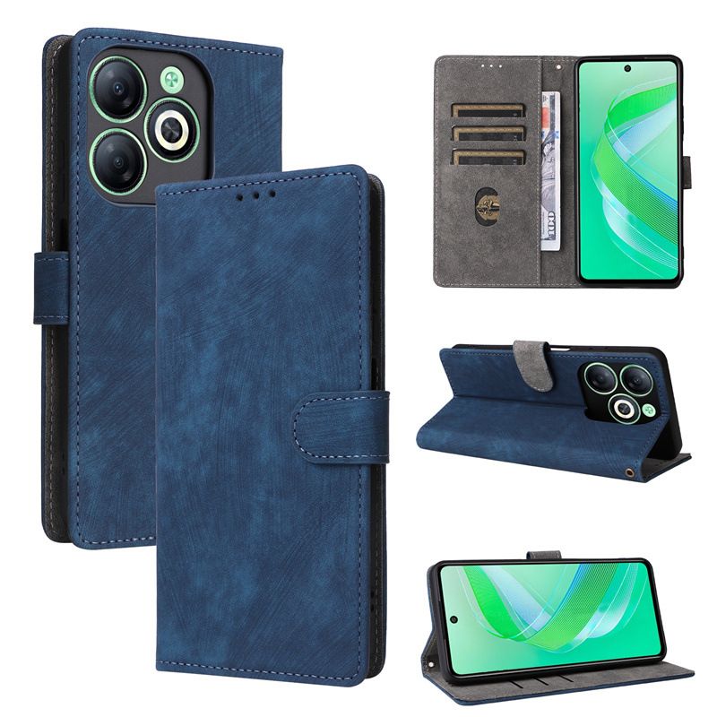 Flip Cover for Infinix Smart 8 6.6" HD / Infinix Smart 8 6.6'' PU Leather Phone Case Full-Body Protection Shockproof [RFID Blocking] Wallet Cover