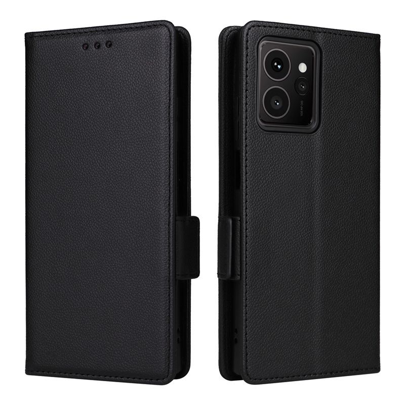 Wallet Flip Cover for HMD Skyline Case Lychee Pattern Leather Magnetic Flip Folio Stand Phone Cover with Card Holder
