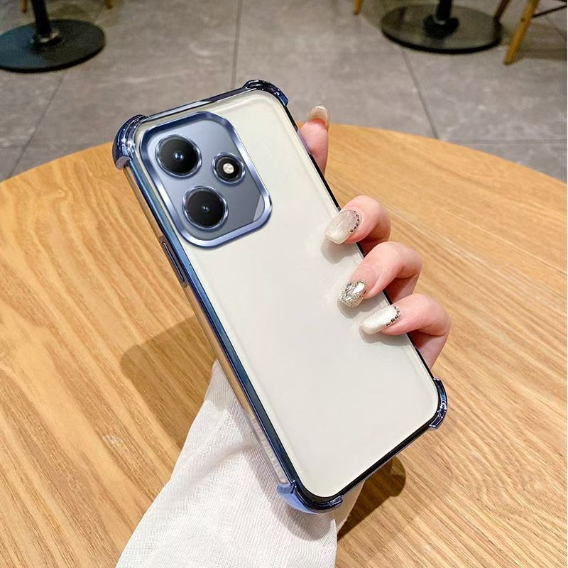 Cover for Infinix Hot 30i Transparent Electroplated Anti Drop Soft Phone Case